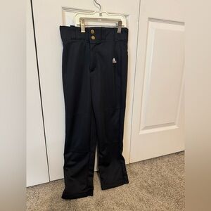 Adidas black baseball pants youth S